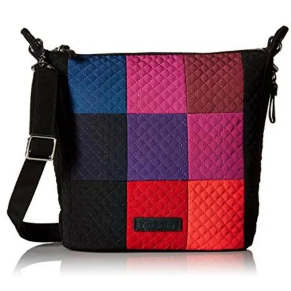 Vera Bradley Multicolor Quilted Patchwork Crossbody Bag - Black/Pink/Red